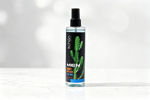 بادی اسپلش مردانه د وان شون روی سطح مرمری سفید