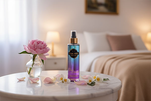 بادی اسپلش Dark Seduction هیدرودرم روی میز آرایش