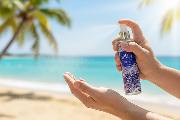 اسپری بادی اسپلش مردانه فول مون آی پلاس روی مچ دست