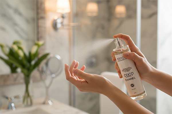 بادی اسپلش کوکو چنل بادی کر روی مچ دست