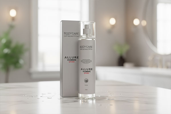 بادی اسپلش مردانه الور هوم اسپرت بادی کر روی پیشخوان حمام