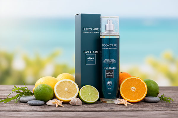 بادی اسپلش خنک با نت‌های مرکباتی و دریایی