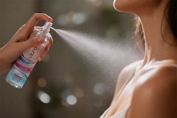 اسپری بادی میست زنانه باربرا ویتروس روی گردن