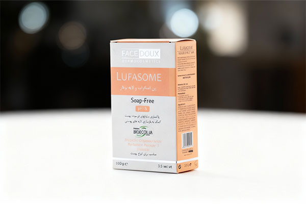 پن اسکراب و لایه بردار لوفازوم فیس دوکس برای پاکسازی پوست