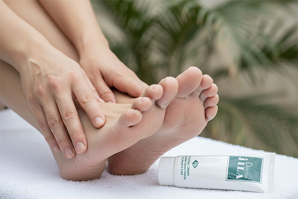 خشکی و ترک پوست دست و پا قبل از استفاده از کرم ترک دست و پا دکتر ژیلا