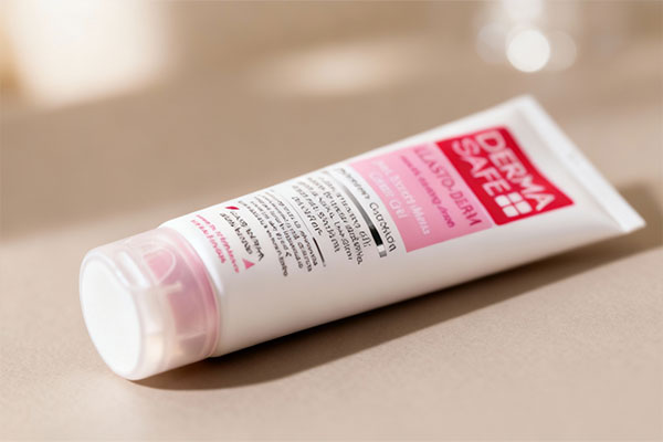 نمای نزدیک از کرم ژل ضد ترک بدن الاستودرم درماسیف