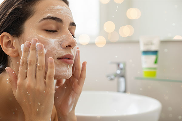 شستشوی صورت با مایع شوینده غیر صابونی سبوما آردن برای پوست چرب