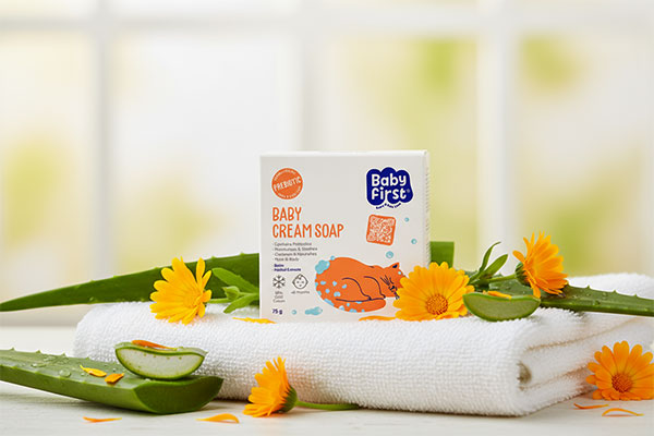 صابون بچه کرمی بیبی فرست با ترکیبات گیاهی