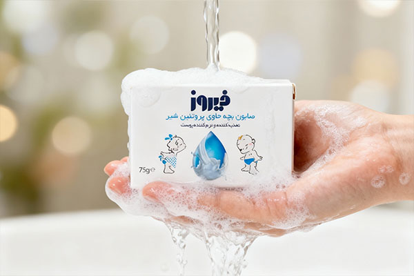 نحوه استفاده از صابون بچه پروتئین شیر فیروز