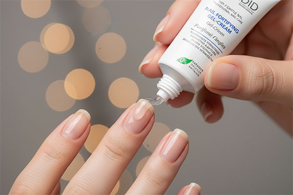 کاربرد ژل کرم تقویت کننده ناخن کاندید روی ناخن‌ها