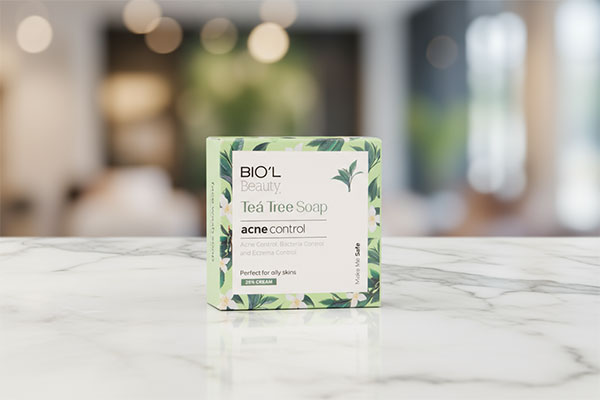 صابون کرمی درخت چای بیول برای پوست چرب