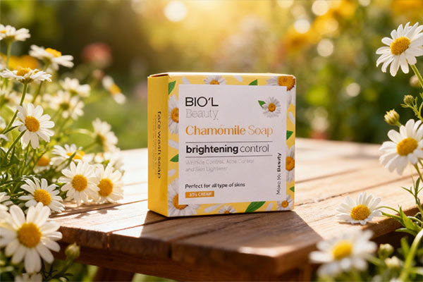 صابون بابونه بیول با گلهای تازه بابونه