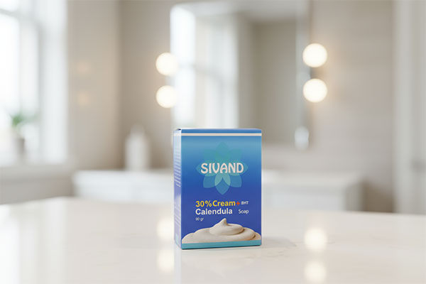 صابون کرم دار کالاندولا ۳۰ درصد سیوند برای پوست خشک و حساس