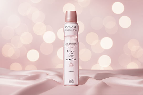اسپری بدن زنانه لانکوم بادی کر با رایحه گرم و شیرین