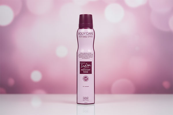 اسپری بدن زنانه میدنایت رز بادی کر با طراحی زیبا
