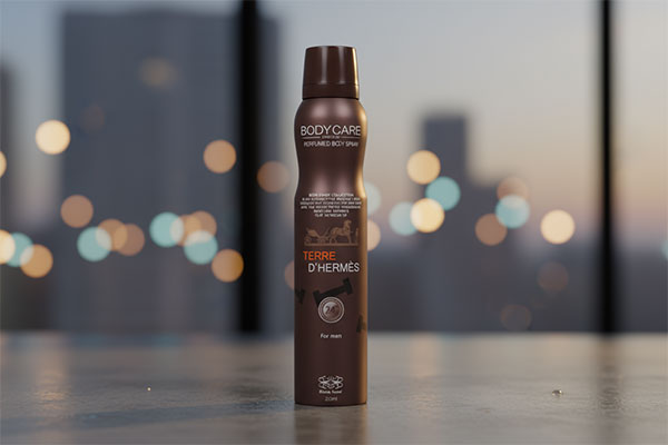 اسپری بدن مردانه هرمس بادی کر با طراحی جذاب