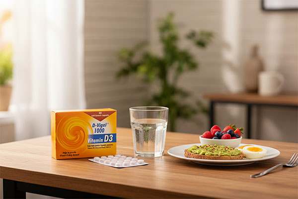 نحوه مصرف کپسول دی ویژل دانا با وعده غذایی