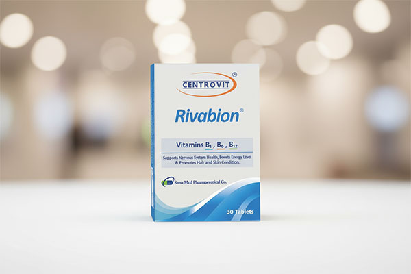 قرص ریوابیون سنتروویت روی سطح سفید