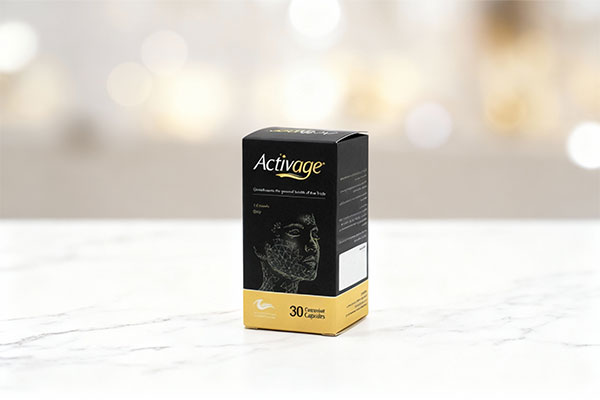 کپسول اکتیو ایج اروند فارمد روی سطح مرمر سفید