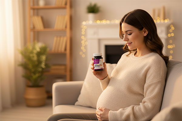 بانوی باردار با قرص کوالی فول پلاس دکتر گیل