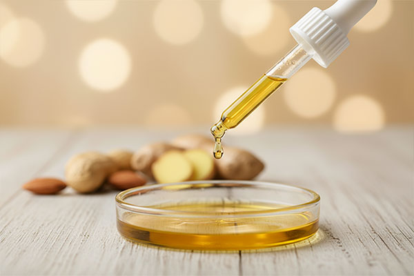 چکاندن قطره روغن ایرگل برای استفاده در گوش