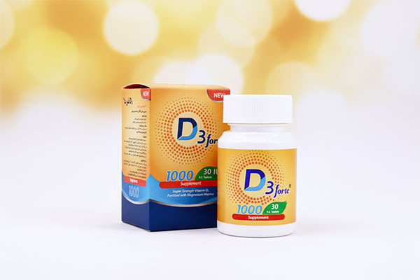 تصویر بسته‌بندی قرص D3 1000 فورت آرین سلامت سینا