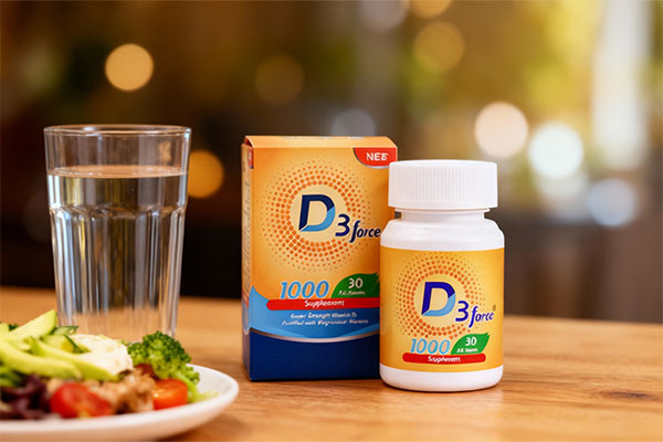 قرص دی تری کنار وعده غذایی سالم