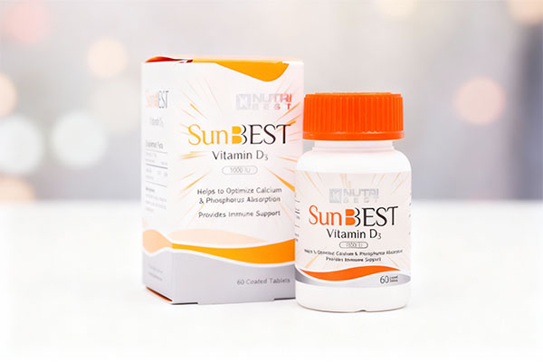 قرص سان بست 1000 نوتری بست روی سطح سفید