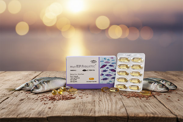 کپسول روغن ماهی EPA بالا آکواتیک کارن و منابع طبیعی امگا-3