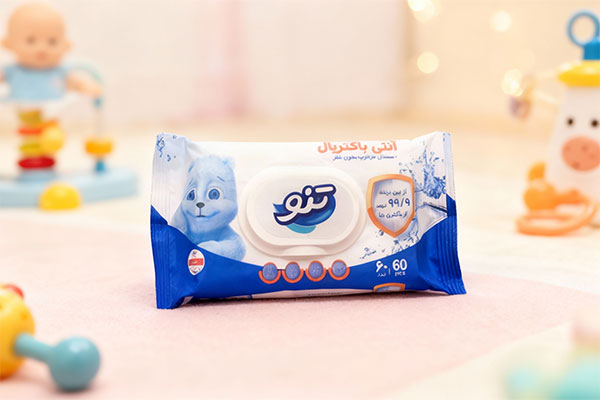 دستمال مرطوب معطر آنتی باکتریال تنو برای کودکان