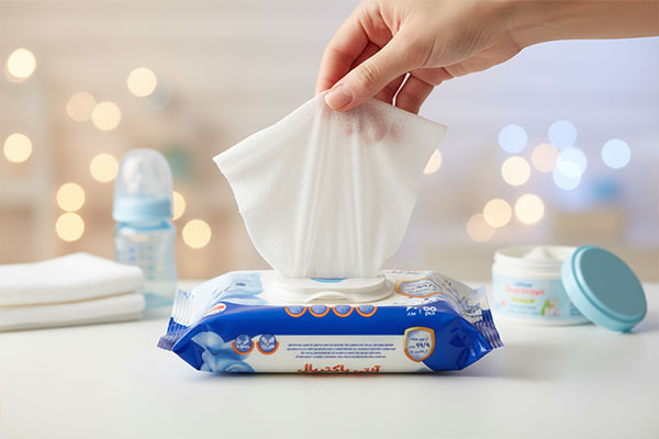 دستمال مرطوب آنتی باکتریال تنو با لوسیون لطافت‌بخش