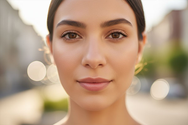 جلوه طبیعی فلوئید ضد آفتاب رنگی دیووشیلد شون روی پوست