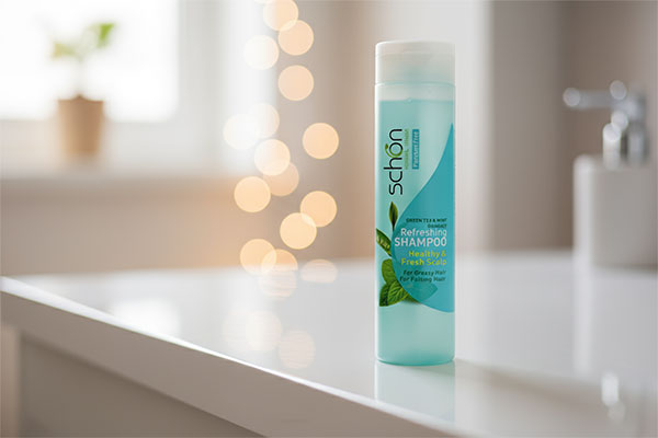 شامپو چای سبز شون برای موهای چرب