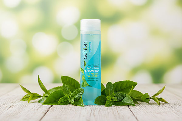 شامپو چای سبز و نعناع شون با ترکیبات طبیعی