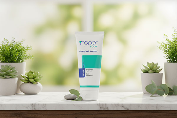 بسته‌بندی شامپو بدن کرمی نوپری بادی نوپریت