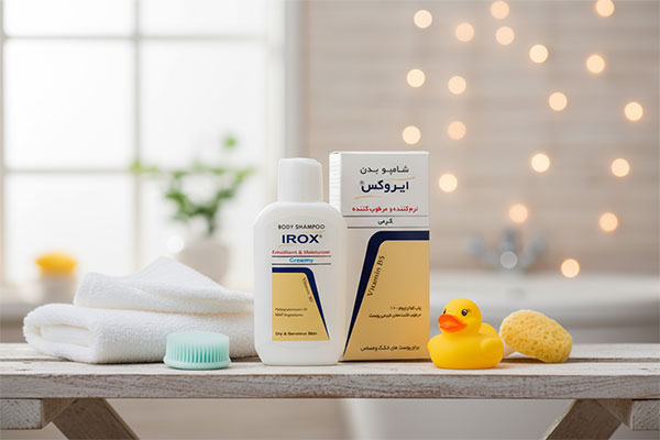 شامپو بدن کرمی بچه ایروکس برای پوست حساس کودکان