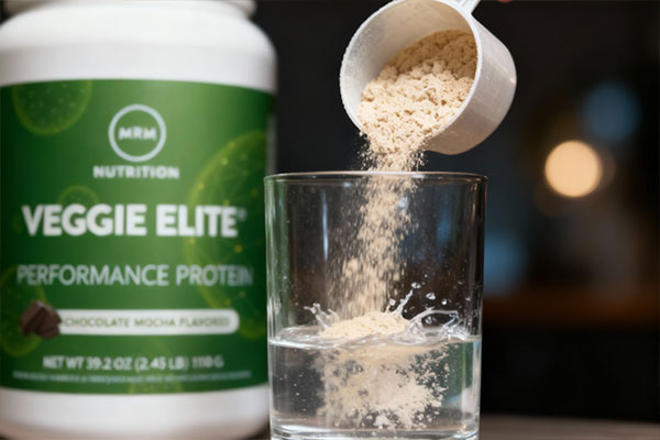 تهیه شیک پروتئین گیاهی با پودر پروتئین وجی الیت ام آر ام