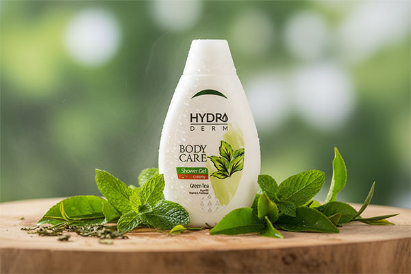 شامپو بدن کرمی نعناع و چای سبز هیدرودرم با ترکیبات طبیعی
