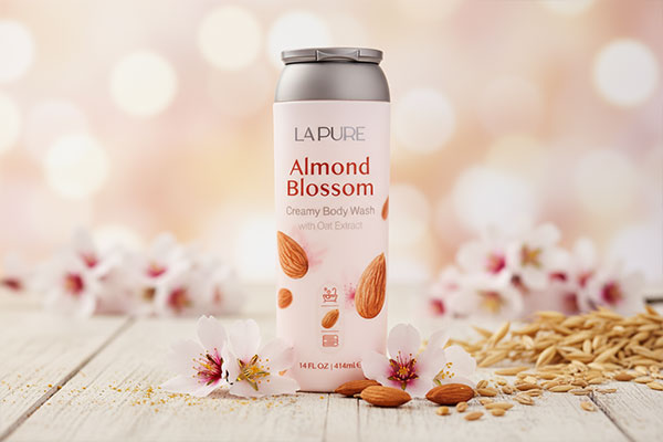 شامپو بدن شکوفه بادام لپیور با عناصر طبیعی