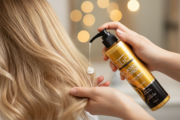 نحوه استفاده از کرم موهای بلوند فولیکا روی مو