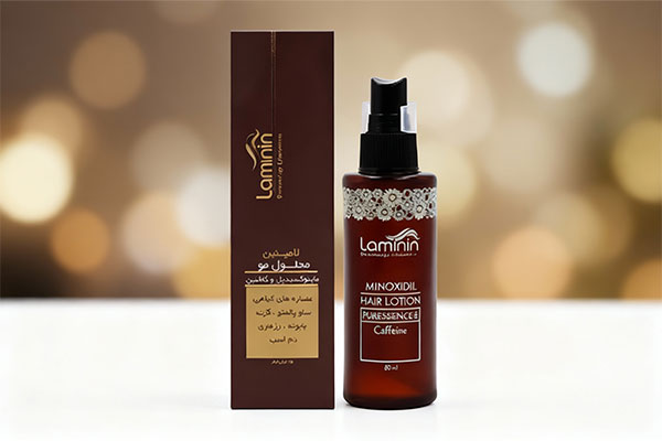 محلول ماینوکسیدیل و کافئین لامینین برای تقویت مو