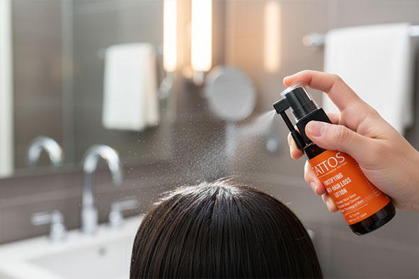 استفاده از تونیک ضد ریزش مو کاتوس روی مو