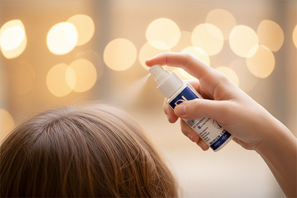 استفاده از لوسیون ضد شوره درمالیفت روی پوست سر