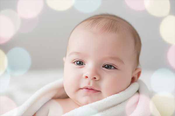 پوست سالم نوزاد پس از استفاده از کرم رفع پوسته سر هیدرودرم