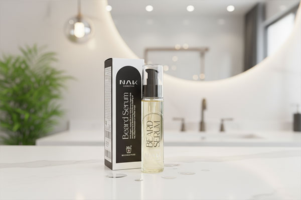 سرم ریش صاف کننده آرگان ناک روی پیشخوان