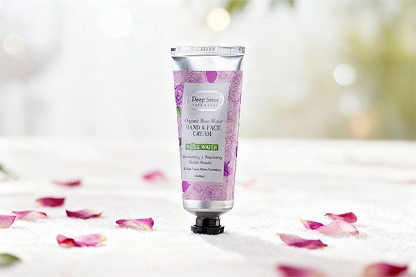 کرم مرطوب کننده گلاب دیپ سنس با گلبرگ‌های رز