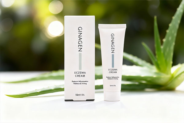 تیوب کرم اگزما ژیناژن با پسزمینه طبیعی