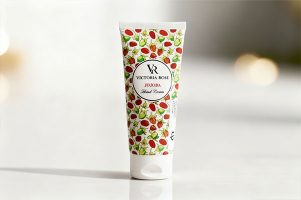 بسته‌بندی و بافت کرم جوجوبا ویکتوریا رز