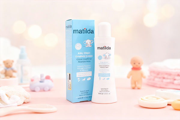 پوست سالم و لطیف کودک پس از استفاده از کرم مرطوب کننده آتوپیک ماتیلدا