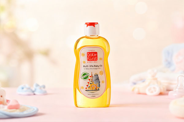 روغن بچه ویتامینه بیبی فرست برای مراقبت از پوست کودک
